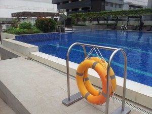 Keramik Kolam Renang Kuda Laut Mass - Courtessy Hotel Pullman Jakarta