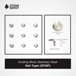 guiding_block_dot type_Stainless Steel_garis_stop_1