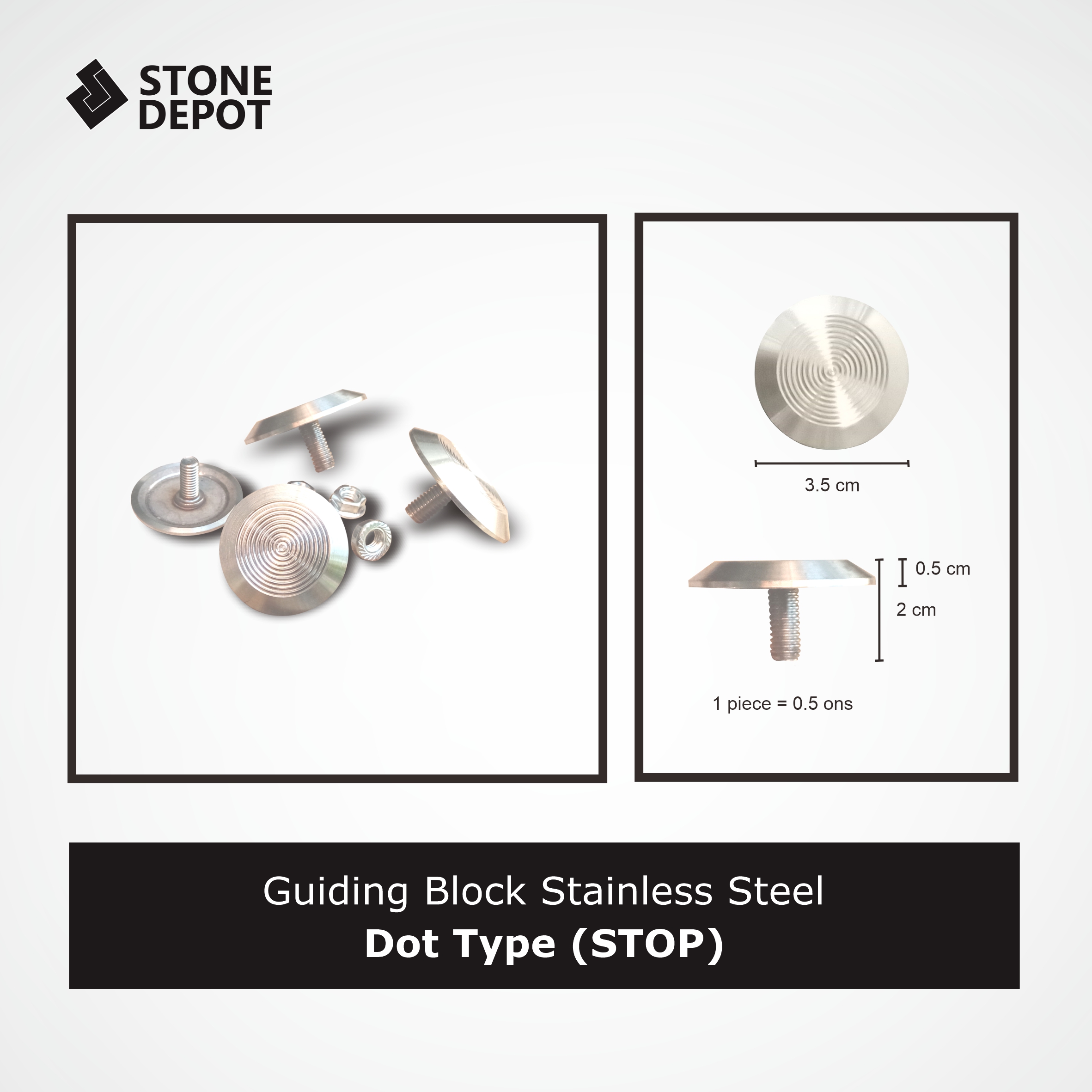 guiding_block_dot type_Stainless Steel_garis_stop_2