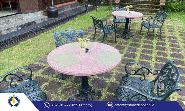 Ini Desain Top Table Teraso Modern di MesaStila, Magelang