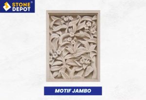 Relief Ukiran Batu Alam - Jambo