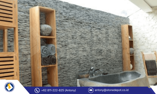 Keanggunan Rumah di Bali Menggunakan Batu Alam