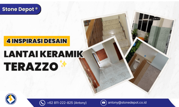 4 Inspirasi Desain Lantai Keramik Motif Terrazzo Termurah di Jakarta