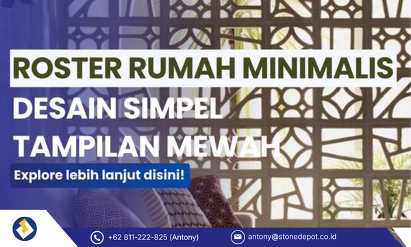 Roster Rumah Minimalis: Desain Simpel, Tampilan Mewah