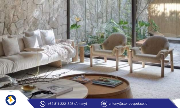 Lantai Batu Alam: Inspirasi Indoor yang Elegan & Nyaman