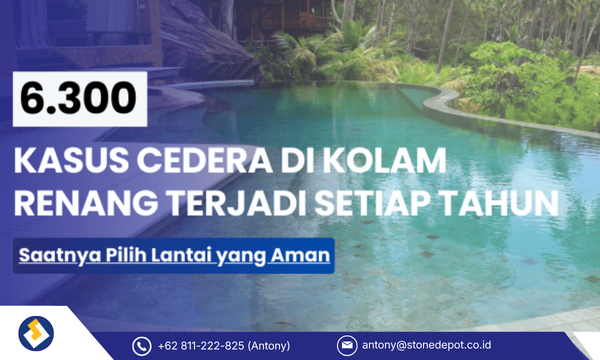 Bahaya Cedera Kolam Renang, Penting Memilih Lantai Yang Aman