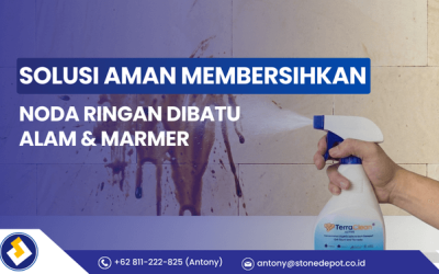 Solusi Aman Membersihkan Noda di Batu Alam, Marmer & Terazzo