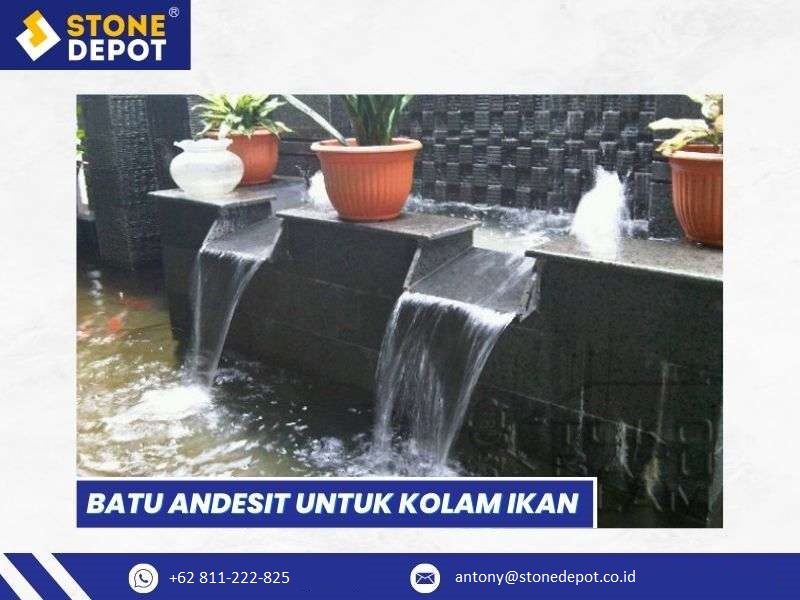 Batu Andesit Untuk Kolam Ikan